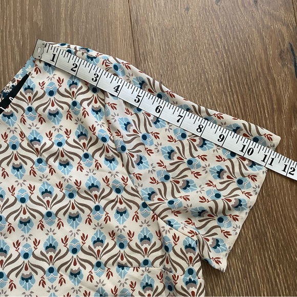 Lulus Botanical Beauty Beige Print Shift Dress Short Sleeves Mini Dress - Picture 16 of 16